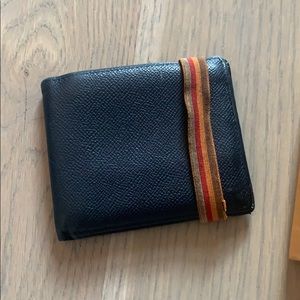 Tod’s Nastro Multicolor Wallet in Navy Blue